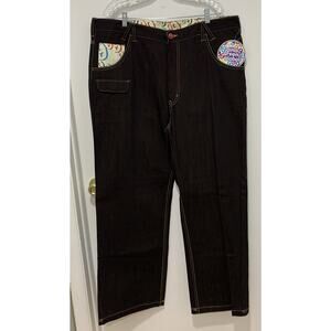 Gino Green Global Black Jeans Hip Hop Baggy 40 x 33 New w/ Tag